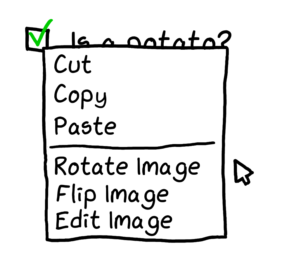 Example of image checkboxes in one of the forms we encountered