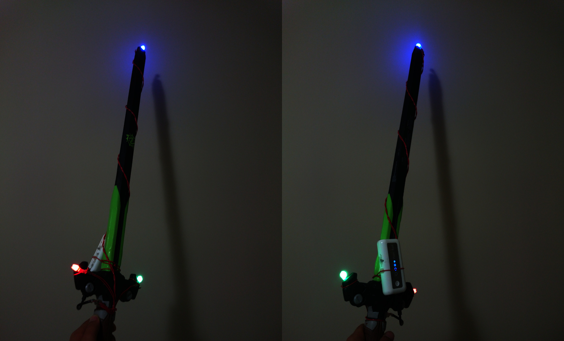 LED sword prop