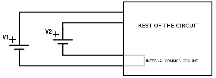 Ideal schematic for multiple power supplies