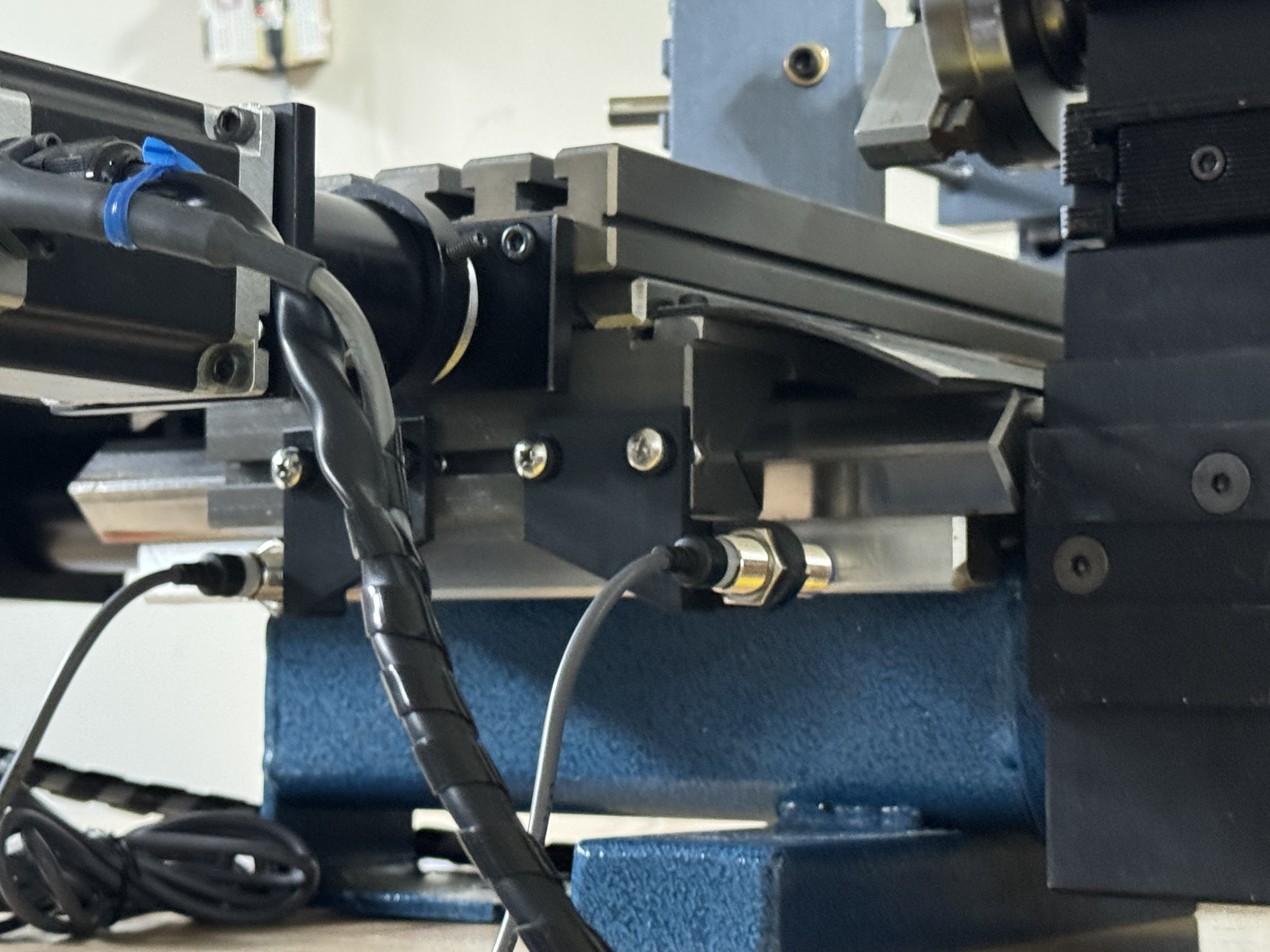 Y-axis limit switches installed