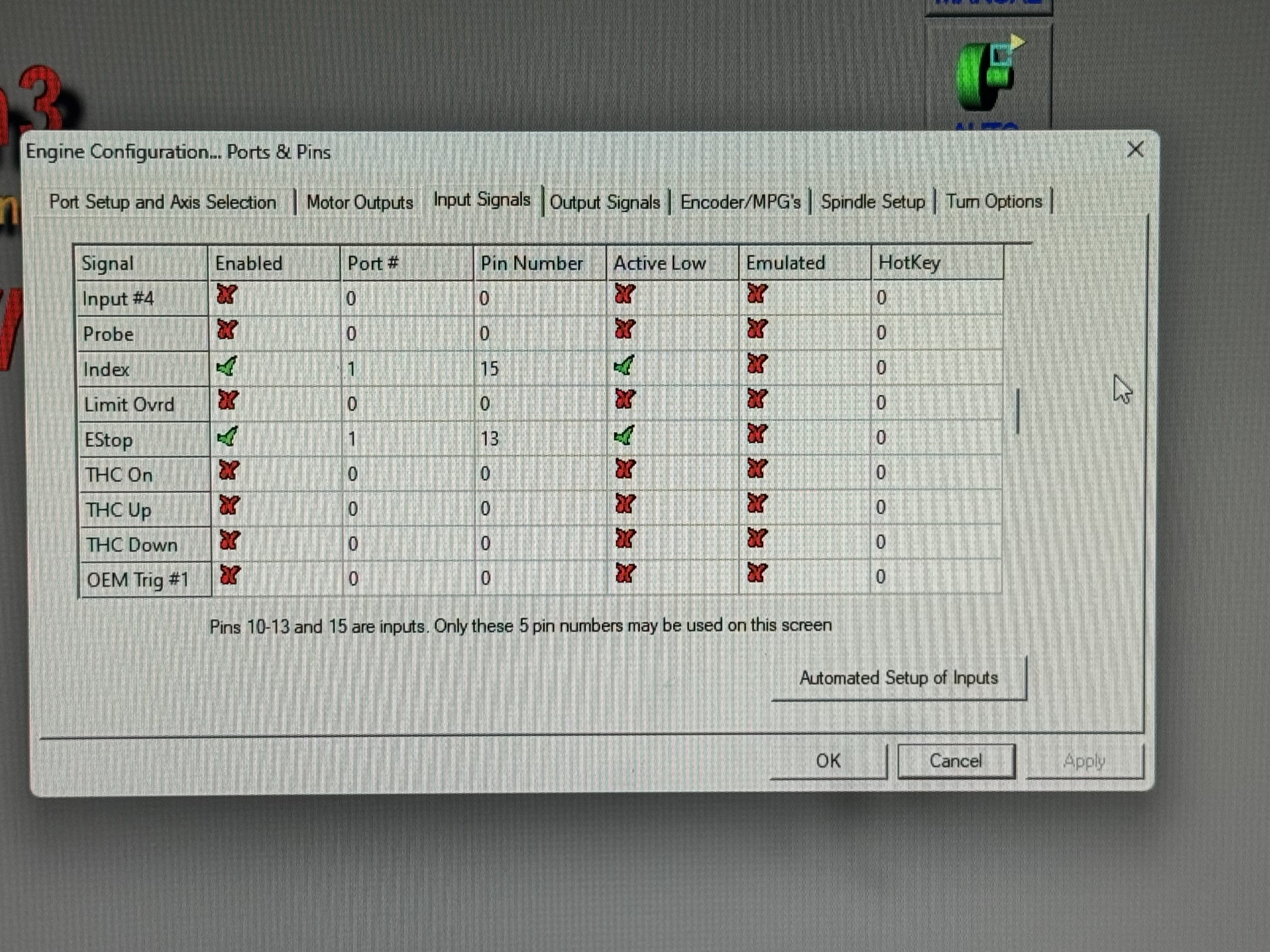 Mach3Turn input signals setup, page 2
