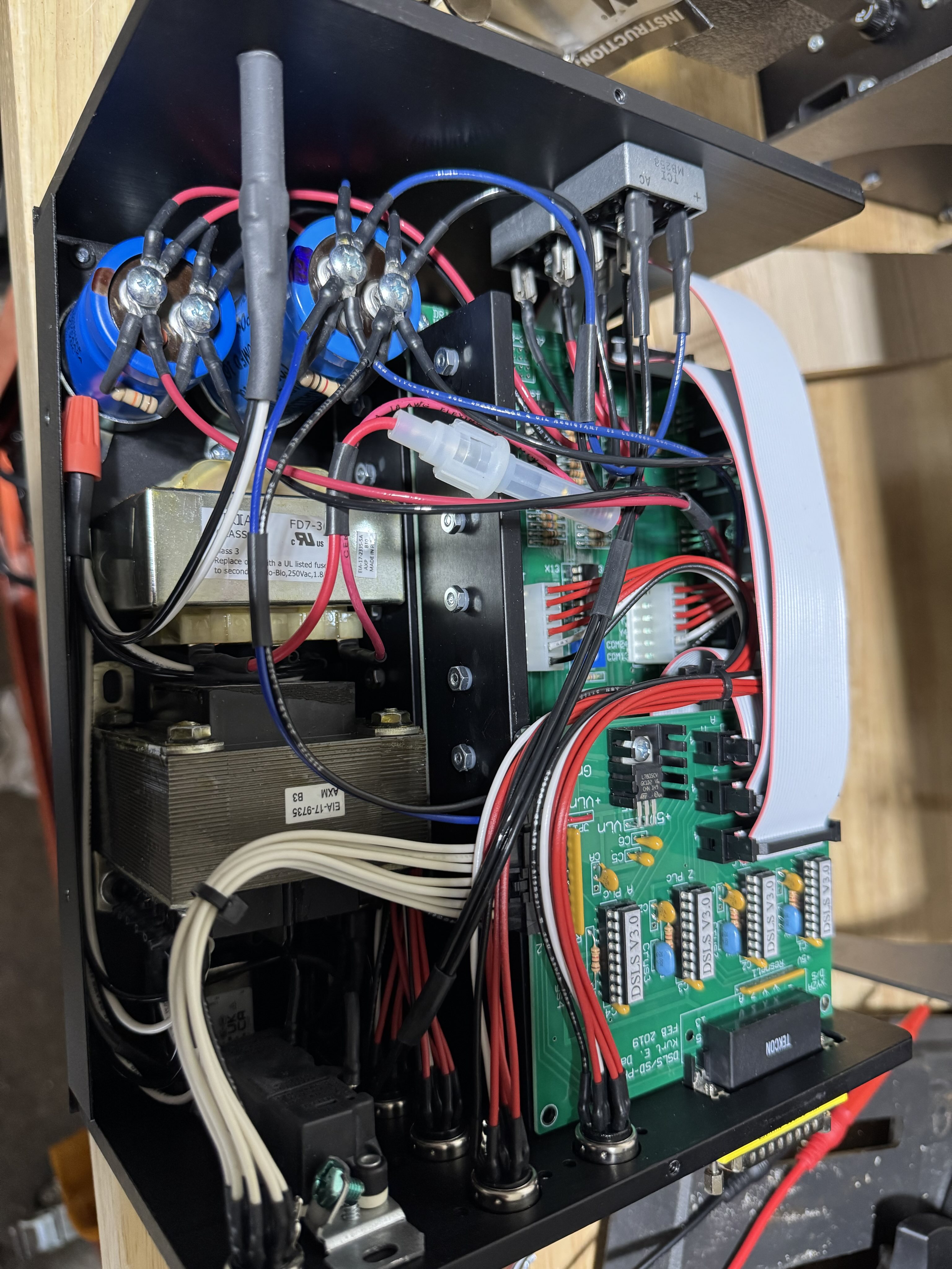 Inside of the 2024-era Taig mill controller box