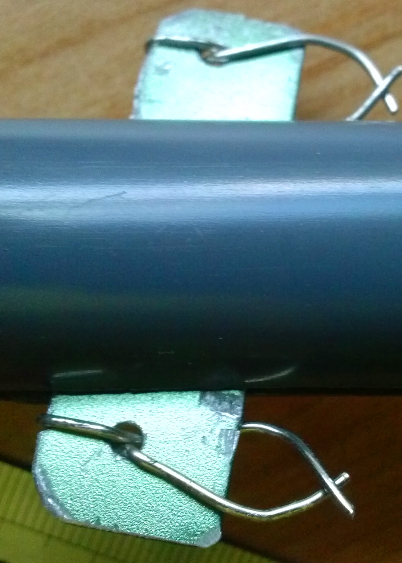 Moving assembly inserted into the PVC pipe